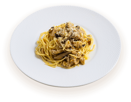 しいたけの ラグーソースパスタ