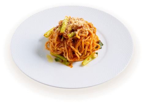 トマトと季節野菜の ラグーソースパスタ